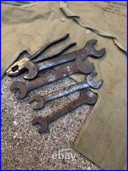 WW2 US army Air Forces Mechanics Apron Type B-2 With Tools WWII USGI USAAF USAAC