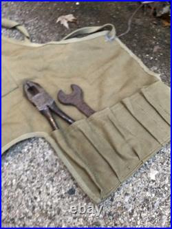 WW2 US army Air Forces Mechanics Apron Type B-2 With Tools WWII USGI USAAF USAAC