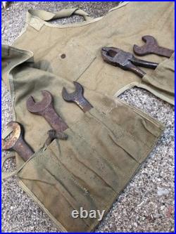 WW2 US army Air Forces Mechanics Apron Type B-2 With Tools WWII USGI USAAF USAAC