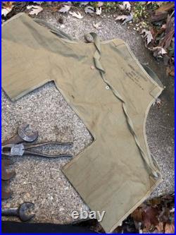 WW2 US army Air Forces Mechanics Apron Type B-2 With Tools WWII USGI USAAF USAAC
