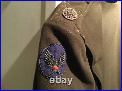 WW2 USAAF 8th 9th Army Air Corps ETO Bullion jacket Large size Original Uniform