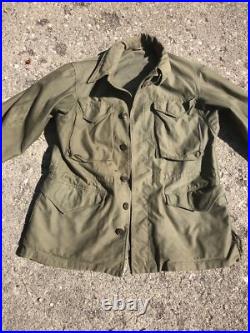 WW2 USGI M 1943 MILITARY U. S. ARMY COMBAT FIELD JACKET uniform Coat WWII USA l