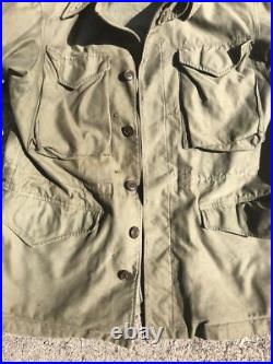 WW2 USGI M 1943 MILITARY U. S. ARMY COMBAT FIELD JACKET uniform Coat WWII USA l