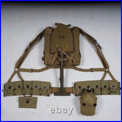 WW2 USMC Army M1 Tactical Equipment Combat Training Gear Pouch Bag Set US Army
