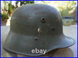 WW2 WW1 GERMAN HEER DD Army Helmet w Liner Transitional WWII WWI