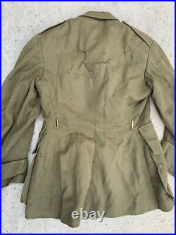 WW2 WWII French Army Green Wool Officers Field Jacket Tunic 355