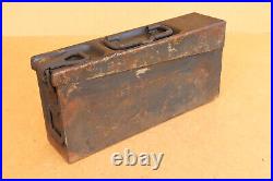 WW2 WWII German Military Army Steel Empty Box Case Genuine MG 34-42 Marked 1941