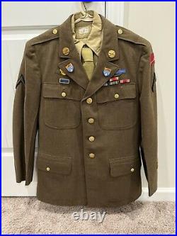 WW2 WWII Named US Army 78th Infantry Division Uniform Grouping Sterling CIB