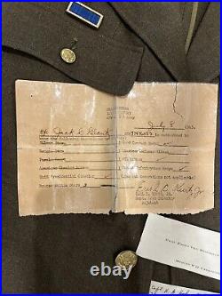 WW2 WWII Named US Army 78th Infantry Division Uniform Grouping Sterling CIB