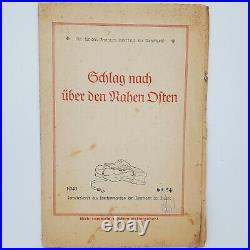 WW2 WWII Original German Palestine Middle East booklet publication 1941 map army WW2 WWII Original German Palestine Middle East booklet publication 1941 map army