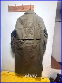 WW2 WWII Rubberized US Army Synthetic Resin Dismounted Coated Raincoat Small WW2 WWII Rubberized US Army Synthetic Resin Dismounted Coated Raincoat Small