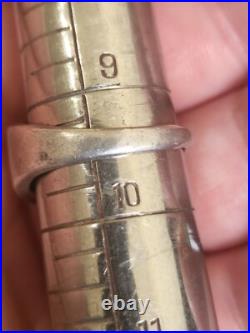 WW2 WWII Silver ARMY Ring- size 9.5 weight 7.6 g World War Two