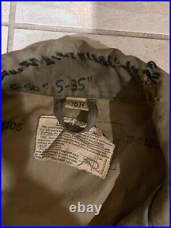 WW2 WWII US ARMY M1943 M43 FIELD JACKET- 36R 82nd Airborne Infantry PARATROOPER