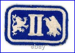 WW2 WWII US Army 2nd Corps REVERSED patch SSI (RARE)