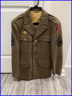 WW2 WWII US Army 32nd Infantry Division Uniform Grouping Australian Made Pants