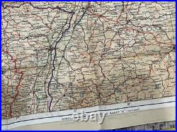 WW2 WWII US Army Air Force Pilot / PARATROOPER Silk Escape Map Europe C/D & C/E WW2 WWII US Army Air Force Pilot / PARATROOPER Silk Escape Map Europe C/D & C/E