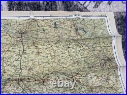 WW2 WWII US Army Air Force Pilot / PARATROOPER Silk Escape Map Europe C/D & C/E WW2 WWII US Army Air Force Pilot / PARATROOPER Silk Escape Map Europe C/D & C/E