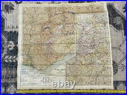 WW2 WWII US Army Air Force Pilot / PARATROOPER Silk Escape Map Europe C/D & C/E WW2 WWII US Army Air Force Pilot / PARATROOPER Silk Escape Map Europe C/D & C/E