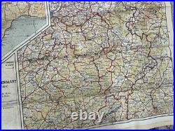 WW2 WWII US Army Air Force Pilot / PARATROOPER Silk Escape Map Europe C/D & C/E WW2 WWII US Army Air Force Pilot / PARATROOPER Silk Escape Map Europe C/D & C/E