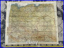 WW2 WWII US Army Air Force Pilot / PARATROOPER Silk Escape Map Europe C/D & C/E WW2 WWII US Army Air Force Pilot / PARATROOPER Silk Escape Map Europe C/D & C/E