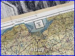 WW2 WWII US Army Air Force Pilot / PARATROOPER Silk Escape Map Europe C/D & C/E
