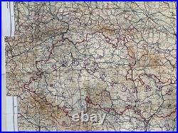 WW2 WWII US Army Air Force Pilot / PARATROOPER Silk Escape Map Europe C/D & C/E WW2 WWII US Army Air Force Pilot / PARATROOPER Silk Escape Map Europe C/D & C/E