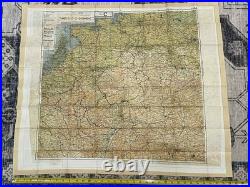 WW2 WWII US Army Air Force Pilot / PARATROOPER Silk Escape Map Europe C/D & C/E