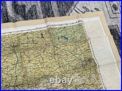 WW2 WWII US Army Air Force Pilot / PARATROOPER Silk Escape Map Europe C/D & C/E