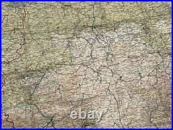 WW2 WWII US Army Air Force Pilot / PARATROOPER Silk Escape Map Europe C/D & C/E WW2 WWII US Army Air Force Pilot / PARATROOPER Silk Escape Map Europe C/D & C/E