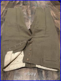 WW2 WWII US Army M37 Wool Shirt Trousers Set 4th Infantry Patch Technician 16/34 WW2 WWII US Army M37 Wool Shirt Trousers Set 4th Infantry Patch Technician 16/34