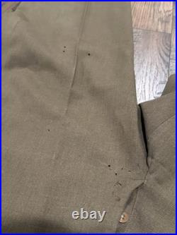 WW2 WWII US Army M37 Wool Shirt Trousers Set 4th Infantry Patch Technician 16/34