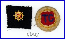 WW2 WWII US Army Transportation Corps Water Division insignia set