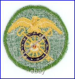 WW2 WWII US Army unknown green Quartermaster SSI patch (seldom seen)