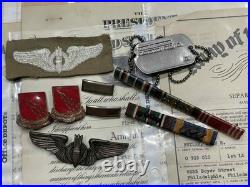 WW2 WWII USAAF US Army Air Force 458th BG Bombadier Document Group JR Butler