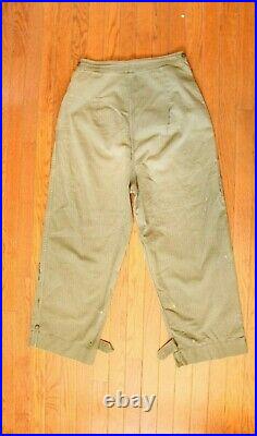 WW2 Womens Army Corps Herringbone Twill Trousers EXTRA RARE Authentic Original