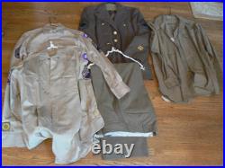 WW2 Wool Green Army Uniform Jacket (38), pants (31/33), flannel shirt (15/33)cap7 WW2 Wool Green Army Uniform Jacket (38), pants (31/33), flannel shirt (15/33)cap7
