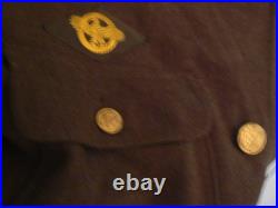 WW2 Wool Green Army Uniform Jacket (38), pants (31/33), flannel shirt (15/33)cap7