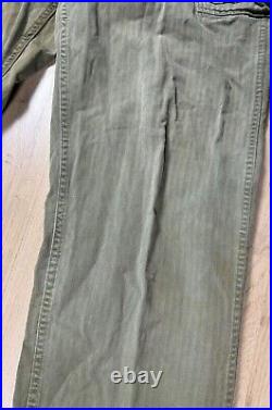 WW2 era US Army HBT Combat Field Trousers Pants Fatigue Uniform Size 32x33