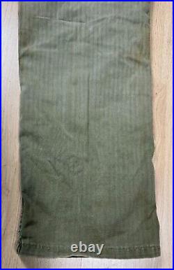 WW2 era US Army HBT Combat Field Trousers Pants Fatigue Uniform Size 32x33