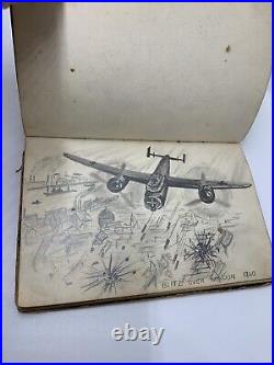 WW2 sketches POW book of drawings Army Military World War 2 Memorabilia