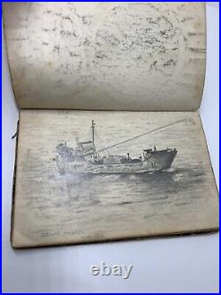 WW2 sketches POW book of drawings Army Military World War 2 Memorabilia