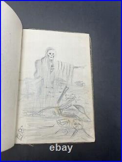 WW2 sketches POW book of drawings Army Military World War 2 Memorabilia