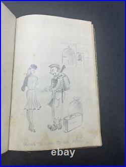 WW2 sketches POW book of drawings Army Military World War 2 Memorabilia