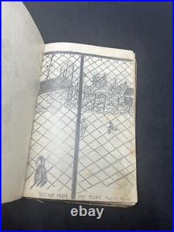 WW2 sketches POW book of drawings Army Military World War 2 Memorabilia