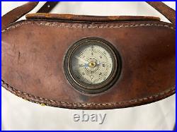 WWI WWII US ARMY TYPE EE SIGNAL CORP BAUSCH & LOMB BINOCULARS With COMPASS CASE
