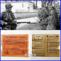 WWII 12th and 6th Army U. S.'ZG. 102K, Einheits-Pass' Safe Conduct Leaflet Relic