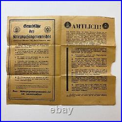 WWII 12th and 6th Army U. S.'ZG. 102K, Einheits-Pass' Safe Conduct Leaflet Relic