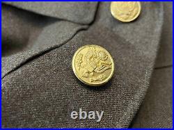 WWII 1940 US Army Anti-Aircraft Command Service Dress Uniform Coat Tunic 34R