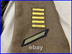 WWII 1940 US Army Anti-Aircraft Command Service Dress Uniform Coat Tunic 34R