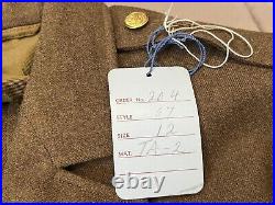 WWII 1940 US Army Anti-Aircraft Command Service Dress Uniform Coat Tunic 34R